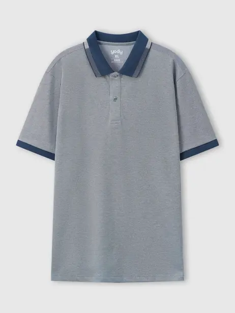 Áo Polo Nam Ngắn Tay Phối Bo