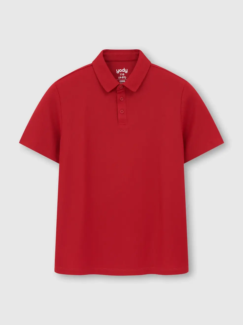 Áo Polo Teen Cổ Ép Có Xẻ Tà - Đỏ 029 - 140