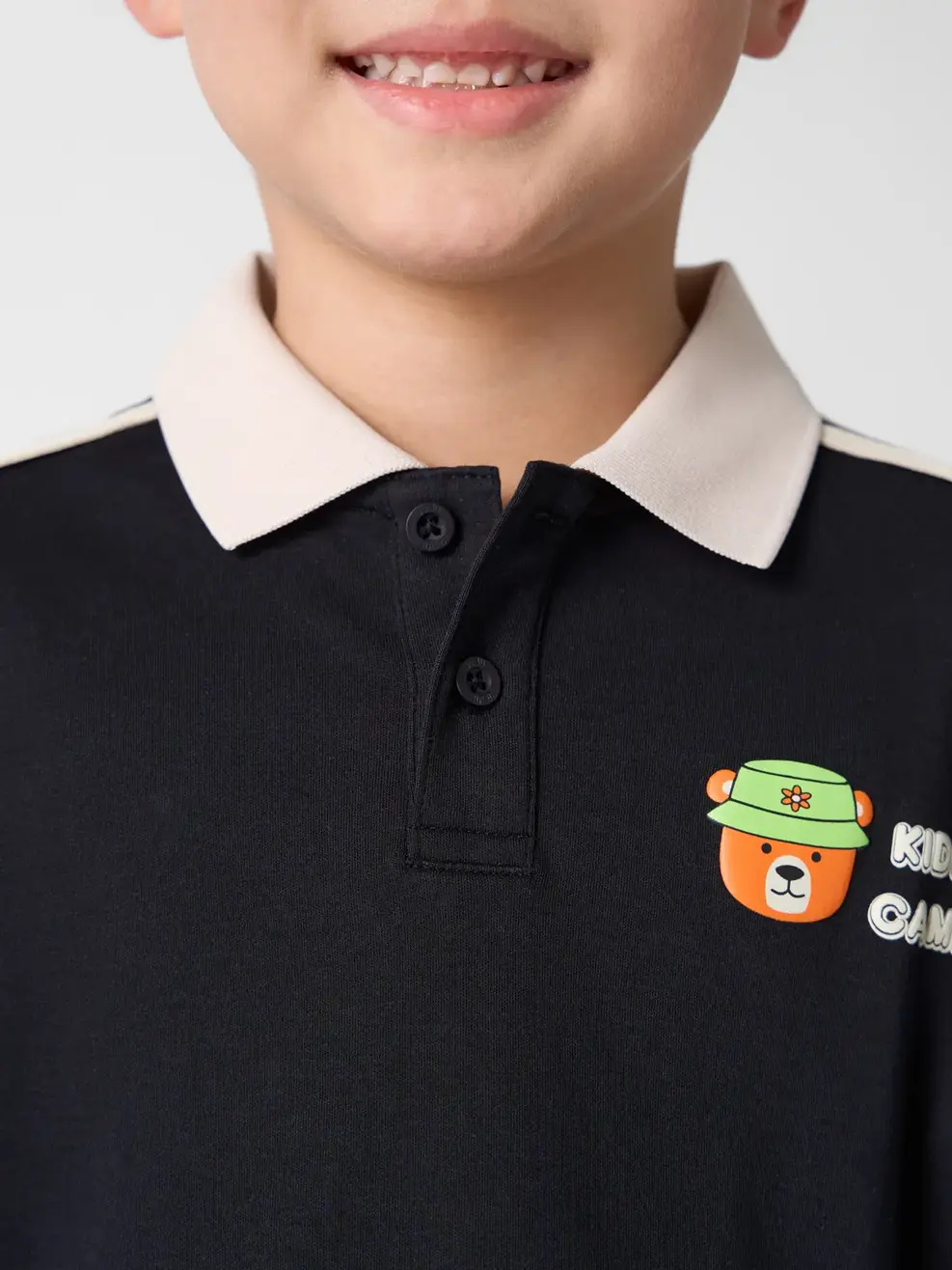 Polo Kid Camp - Đen - 2-3