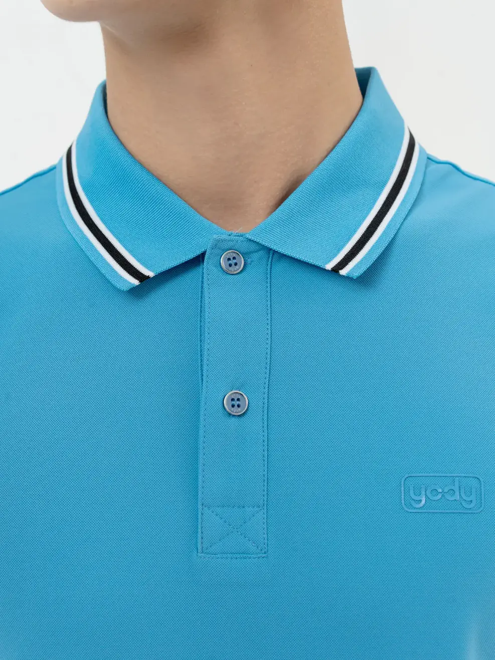 Polo Nam Airycool Phối Cổ - Xanh Biển - M