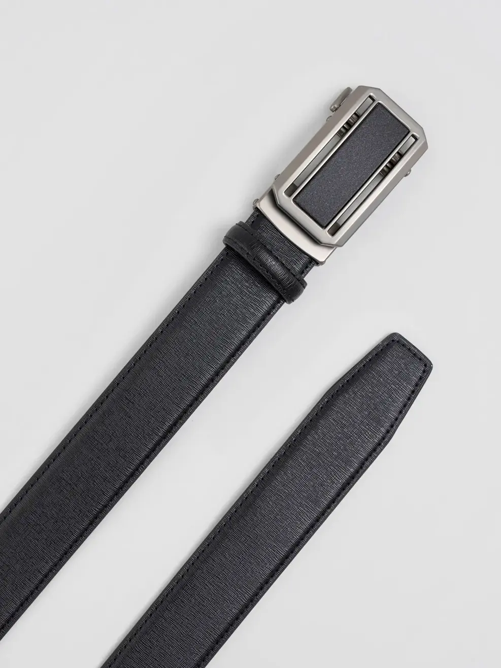 Thắt Lưng Nam Khoá Tự Động Phối Nhám - Đen - 115