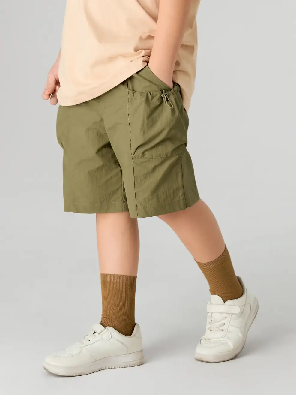 Sooc Kid Nam Bổ Thân Túi Rút Dây - Rêu - 8-9