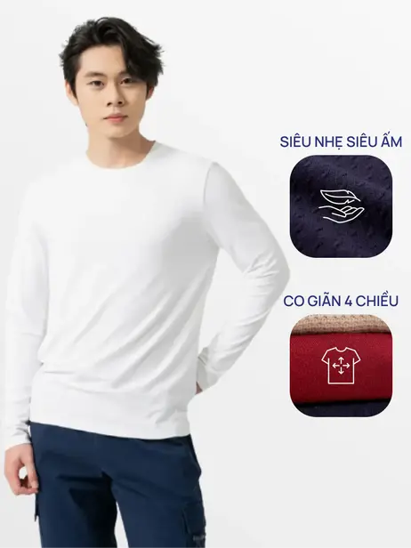 Áo Body  Nam Giữ Nhiệt Cổ Tròn