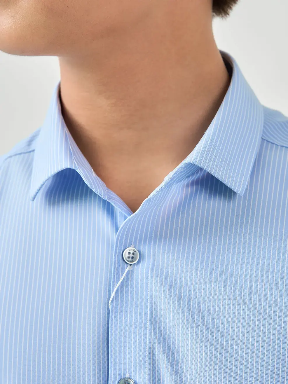 Sơ Mi Cộc Tay Cao Cấp Yo.smart - Kẻ Xanh - M