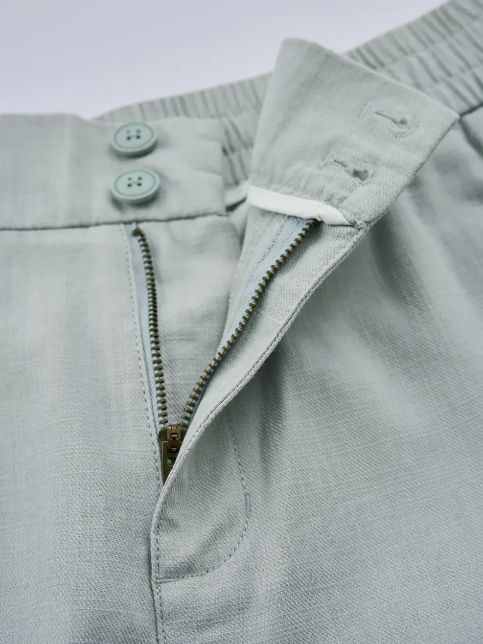 Quần Shorts Đũi Cạp Chun Cúc - Xám 039 - 29