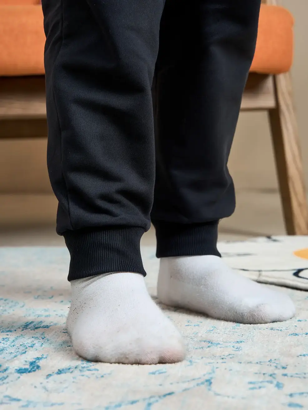 Bộ đồ kid thêu đĩa bay - Đen - 12
