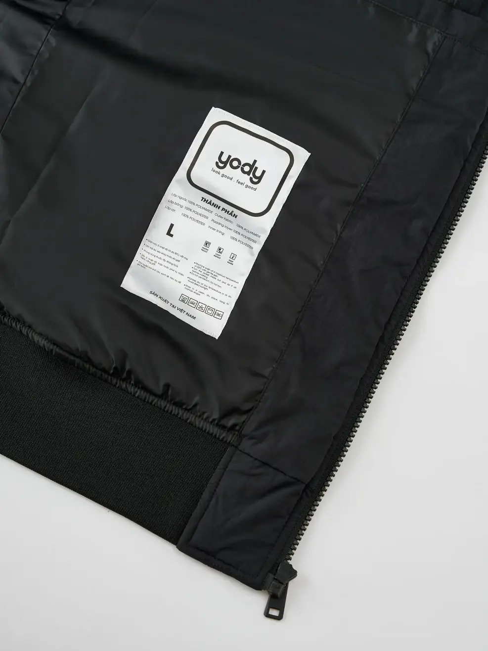 Áo Phao Bomber Nam Chần Sóng Kiểu - ĐEN 002 - M