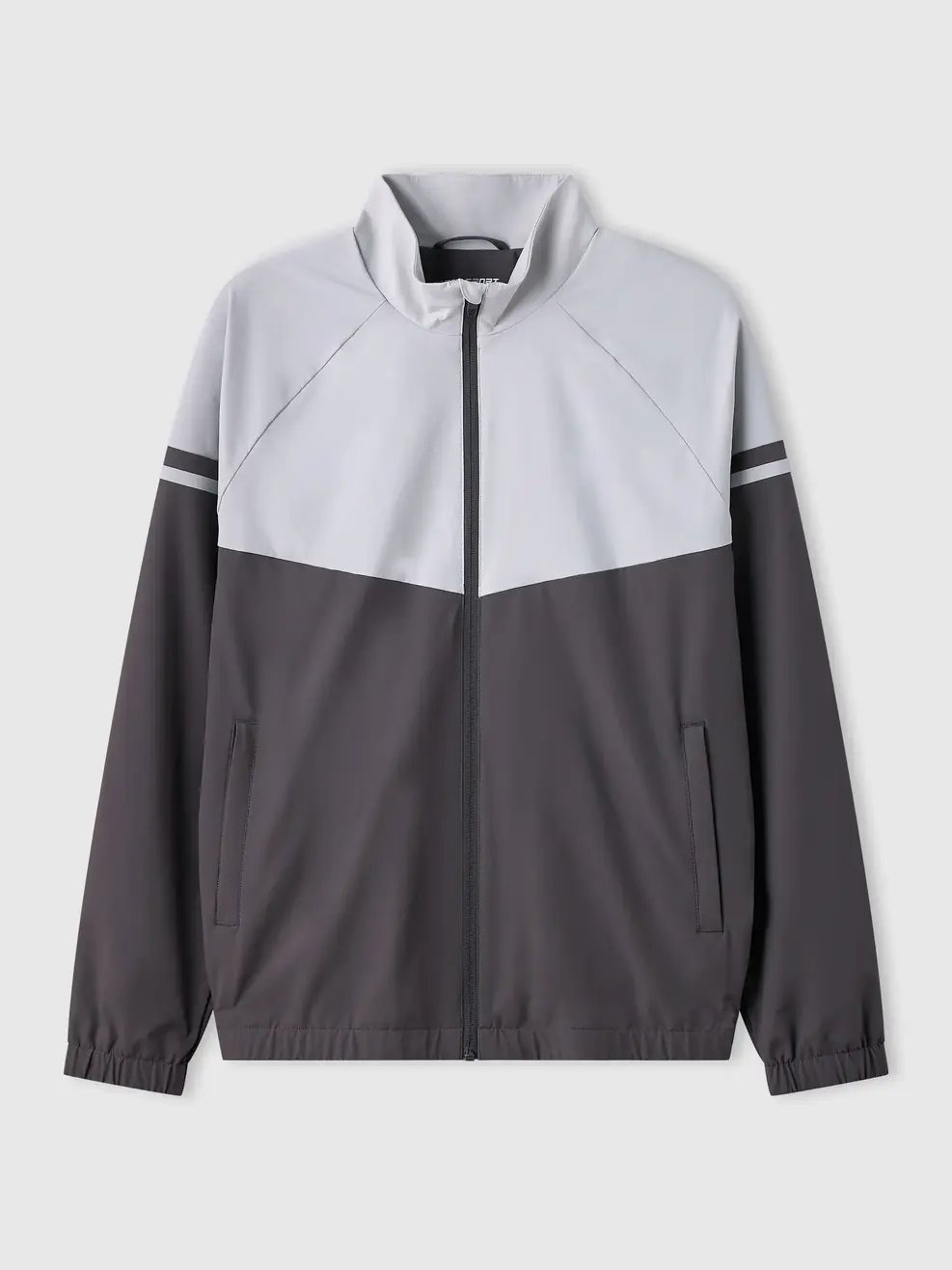 Áo Khoác Gió Thể Thao MixBlock Jacket - Xám 035 - M