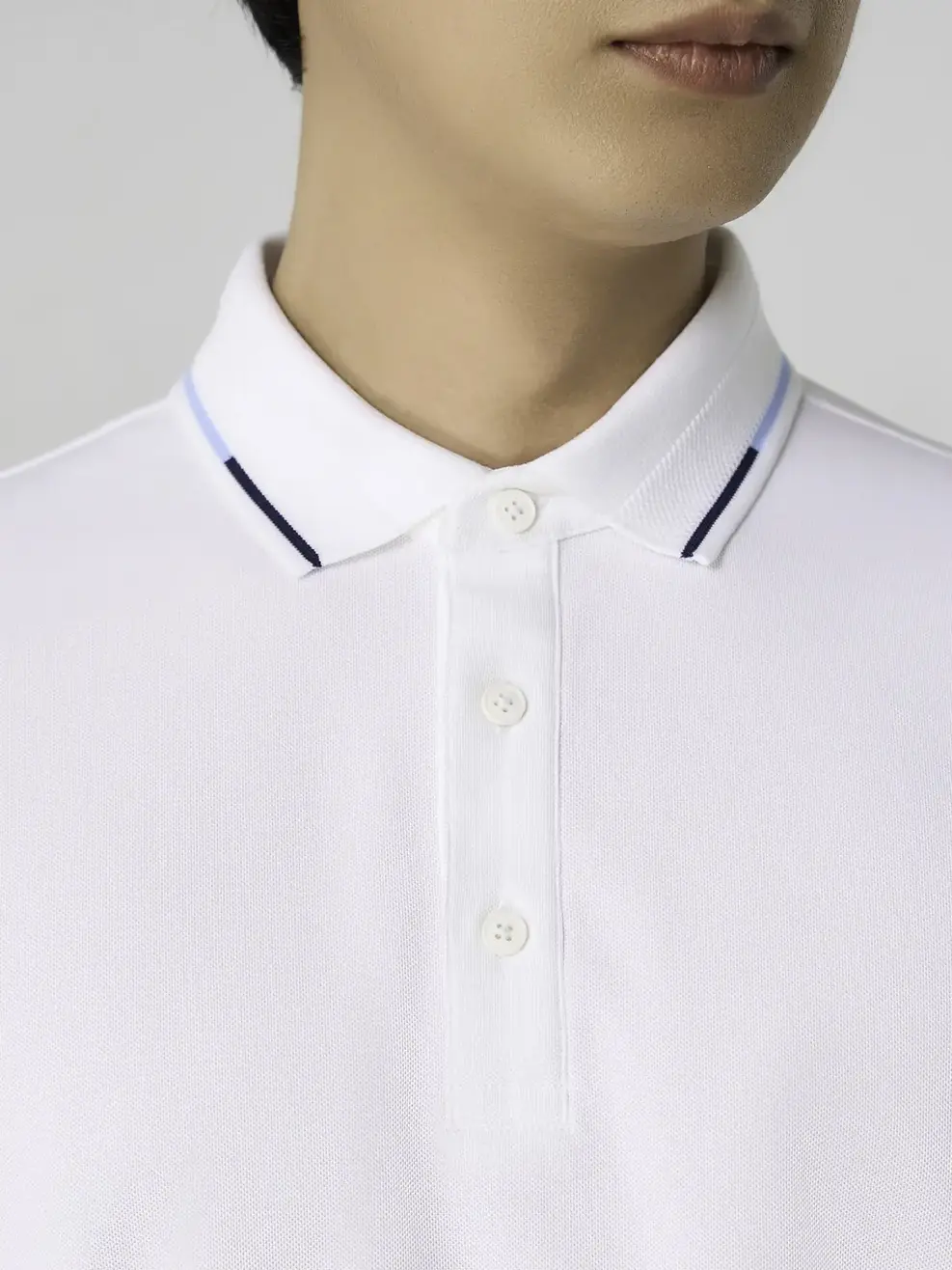 Áo Polo Nam Bo Phối Màu - Trắng 001 - S