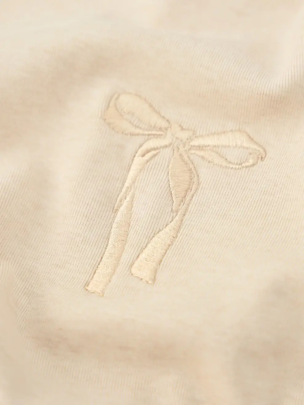 Bộ Bé Gái Thêu Nơ - BEE MELANGE - 110