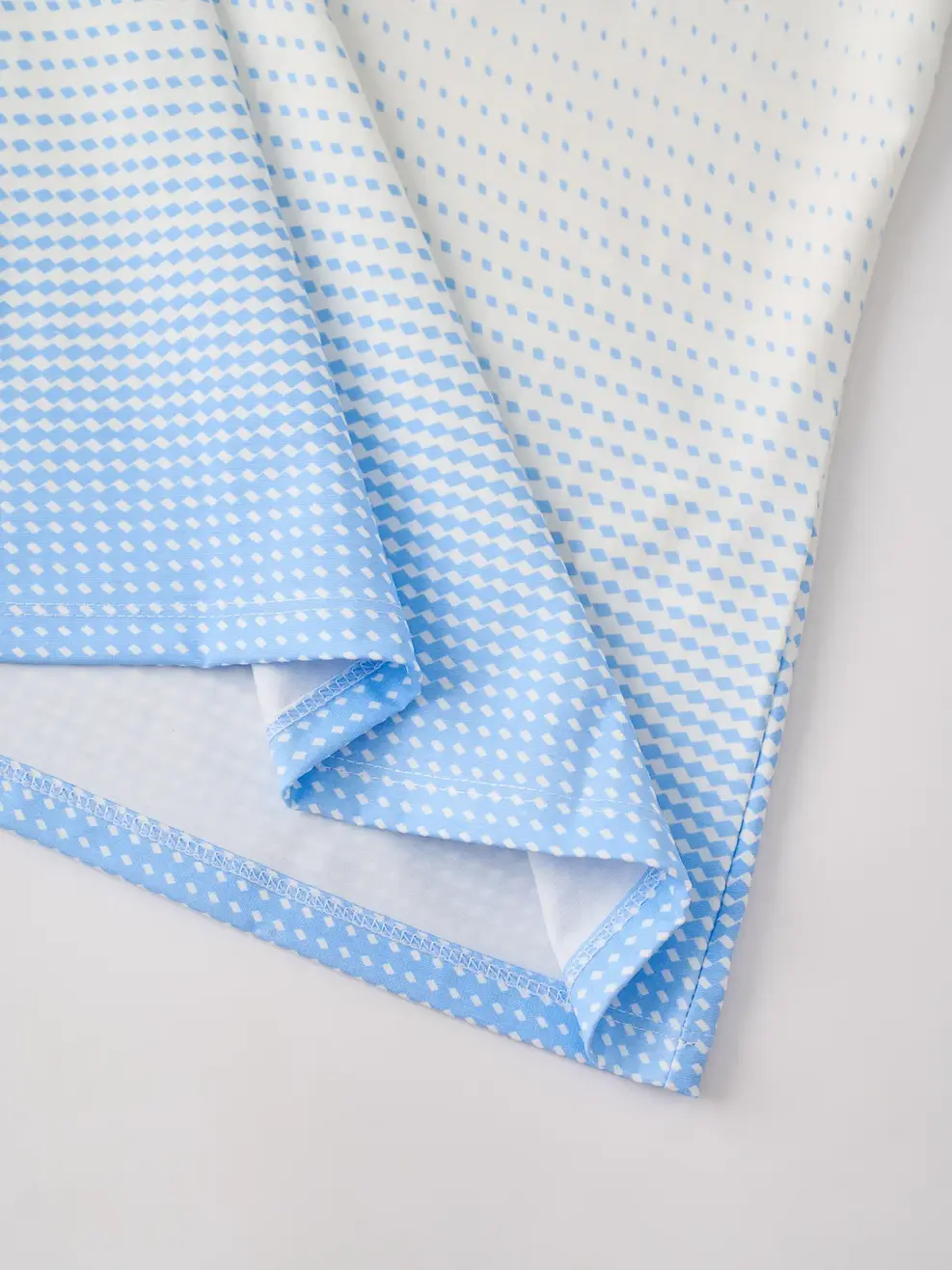 Áo Polo Hoạ Tiết Chuyển Màu - Hoạ Tiết Xanh Da Trời 202 - XS