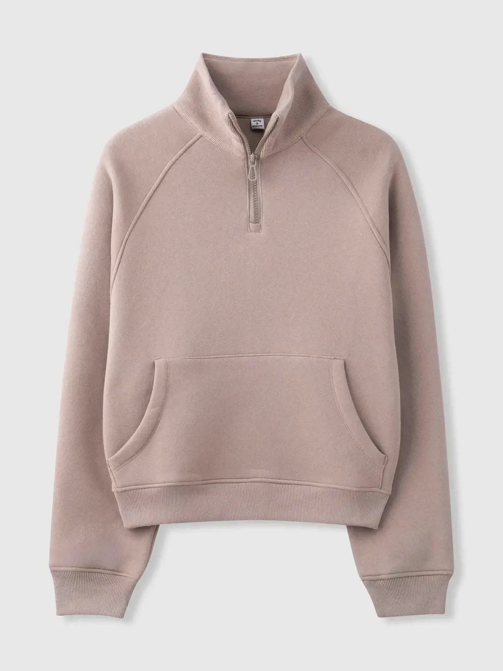 Áo Nỉ Cổ Kéo Khóa - Nâu 111 - S