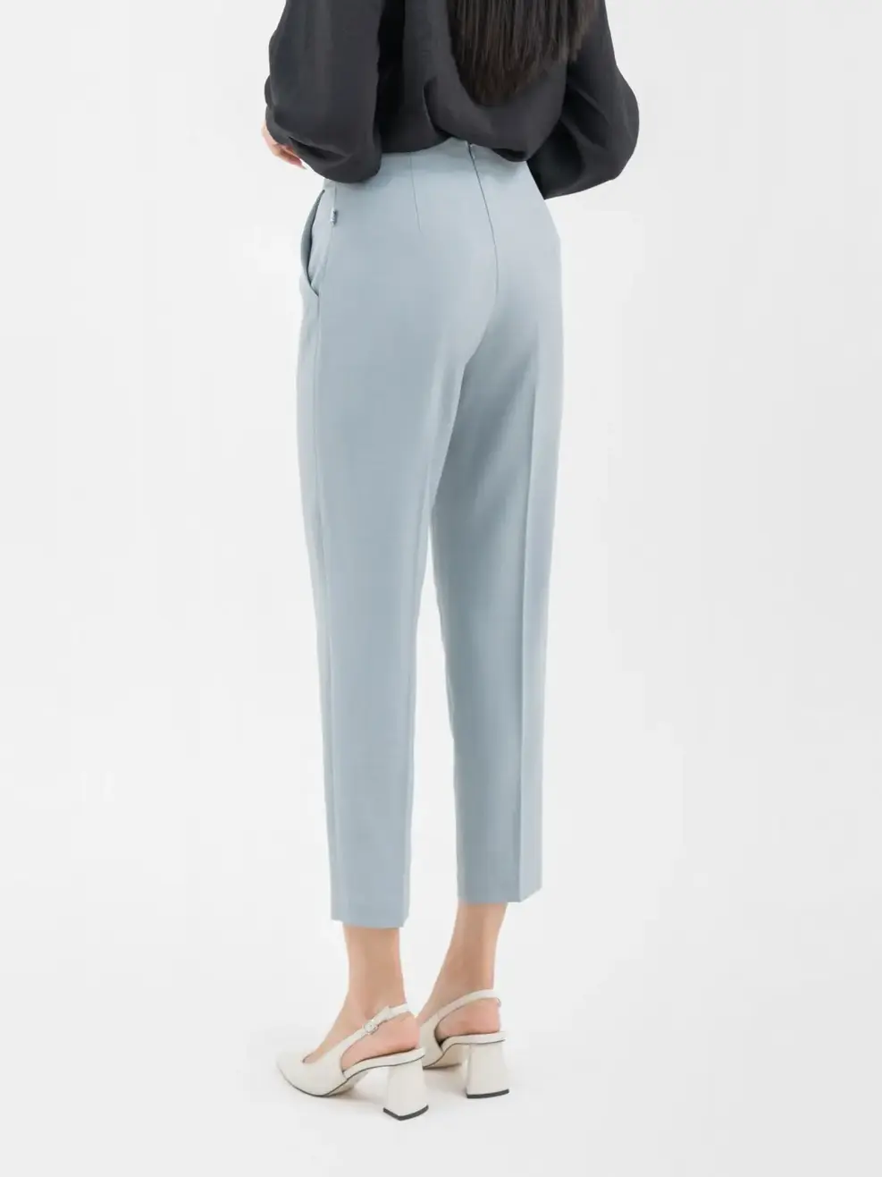 Quần Âu Nữ Dáng Côn Đai Cơi - Xanh - S