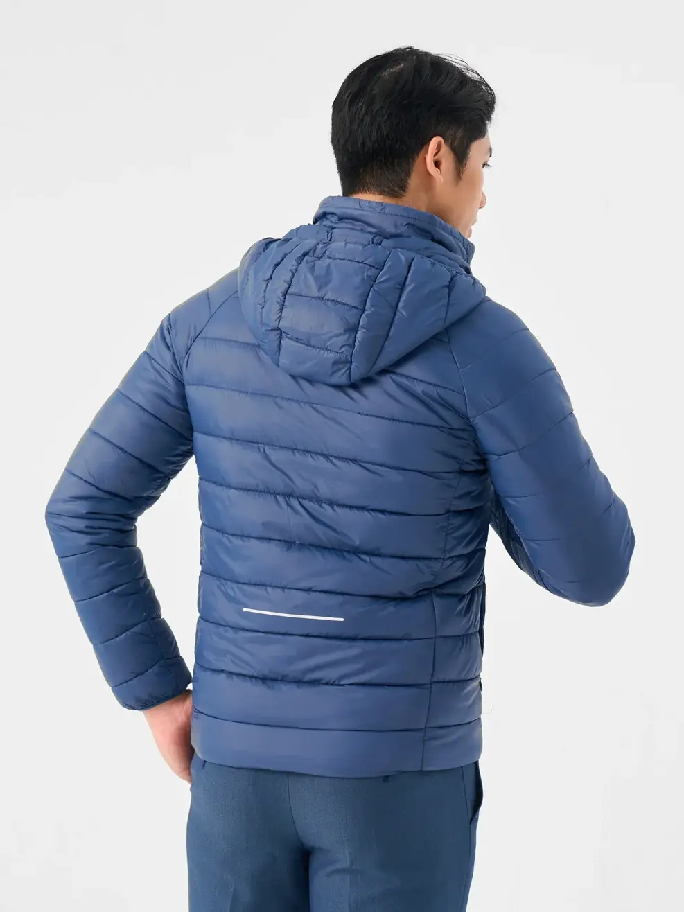 Áo Phao Nam 3S Siêu Nhẹ Tay Raglan - Xanh than nhạt - L