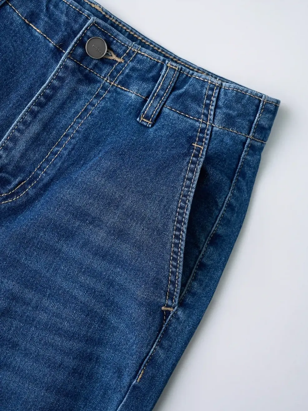 Quần Jeans Nữ Straight Cúp dọc thân - Màu chàm 002 - 26