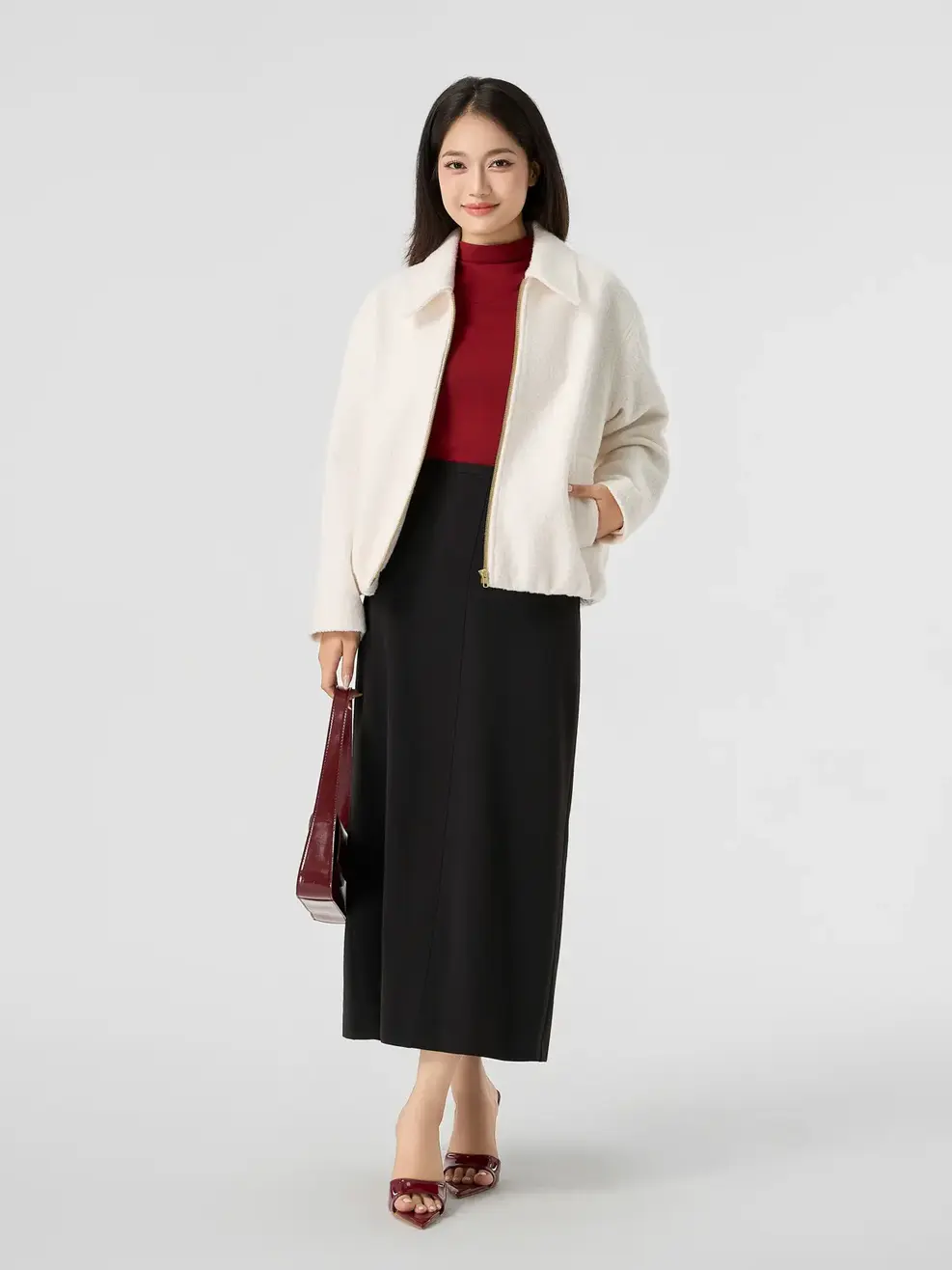 Áo Khoác Bomber Relax Fit - Be 142 - S