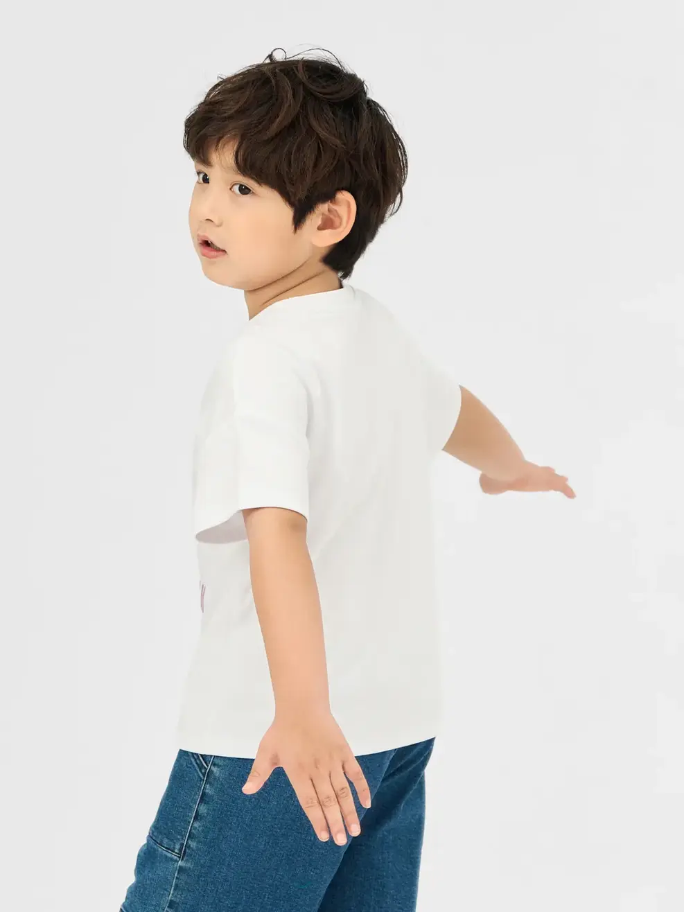T-shirt Kid In Gấu Bột Ngô - Trắng 1 - 2