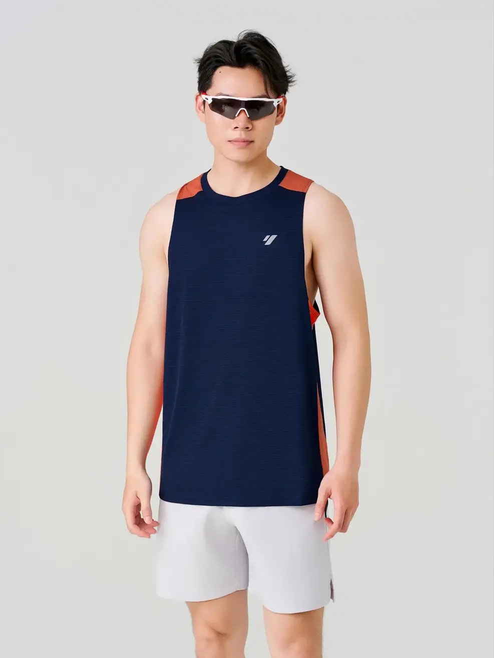 Áo Ba Lỗ Thể Thao Phối Màu  - Navy 008 - M