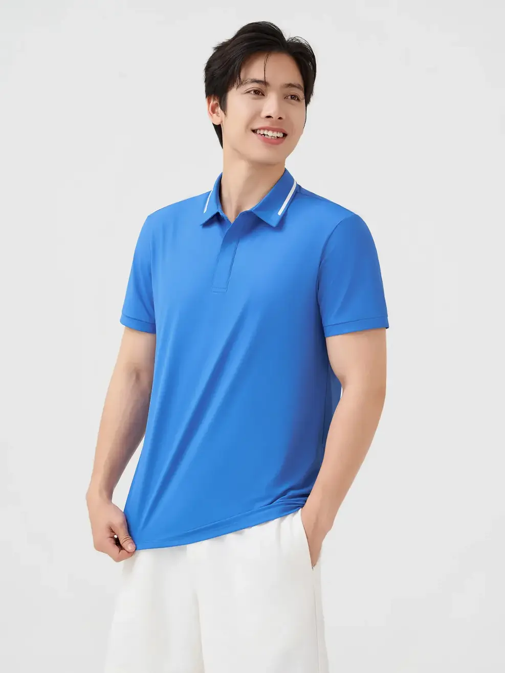 Áo Polo Thể Thao Chạm Mát - Xanh Da Trời 208 - M