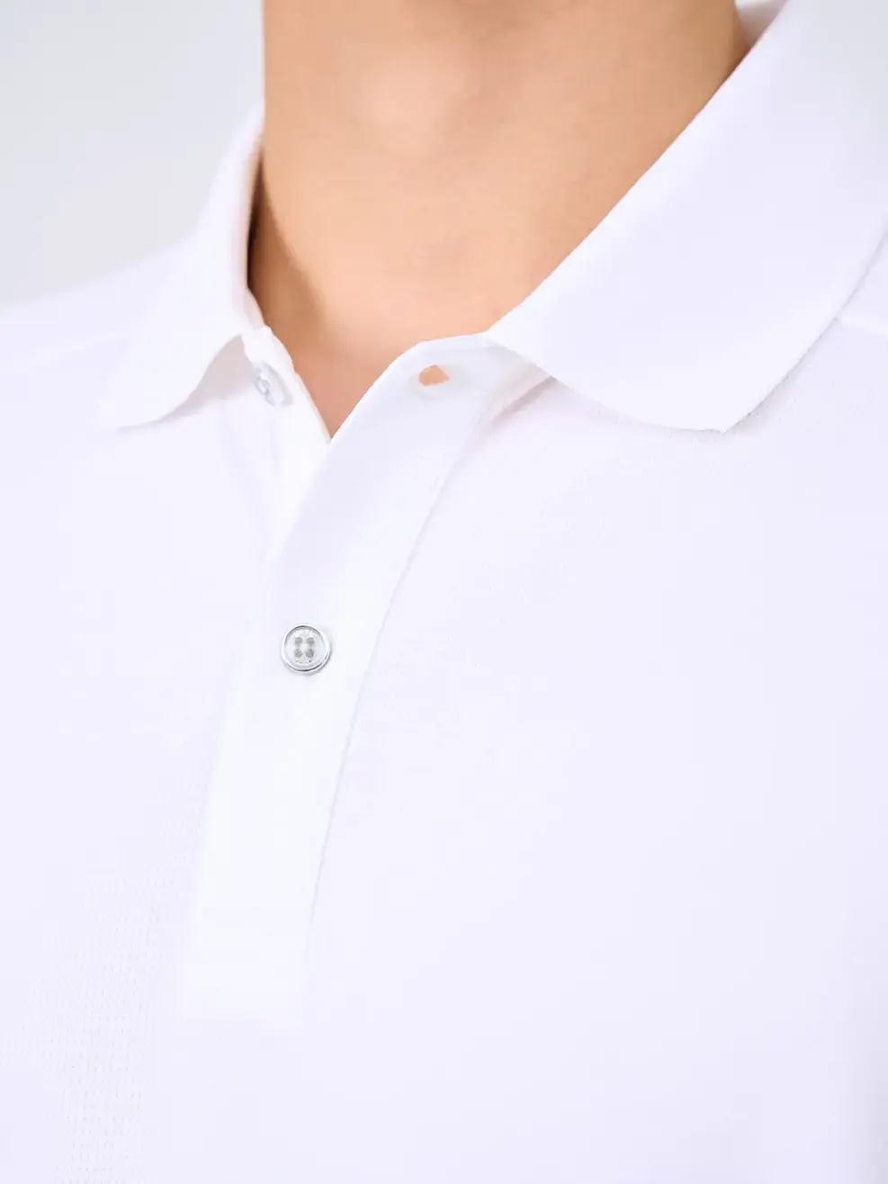 Polo Nam Yody Sport Tay Raglan Xẻ Tà - Trắng - 3XL