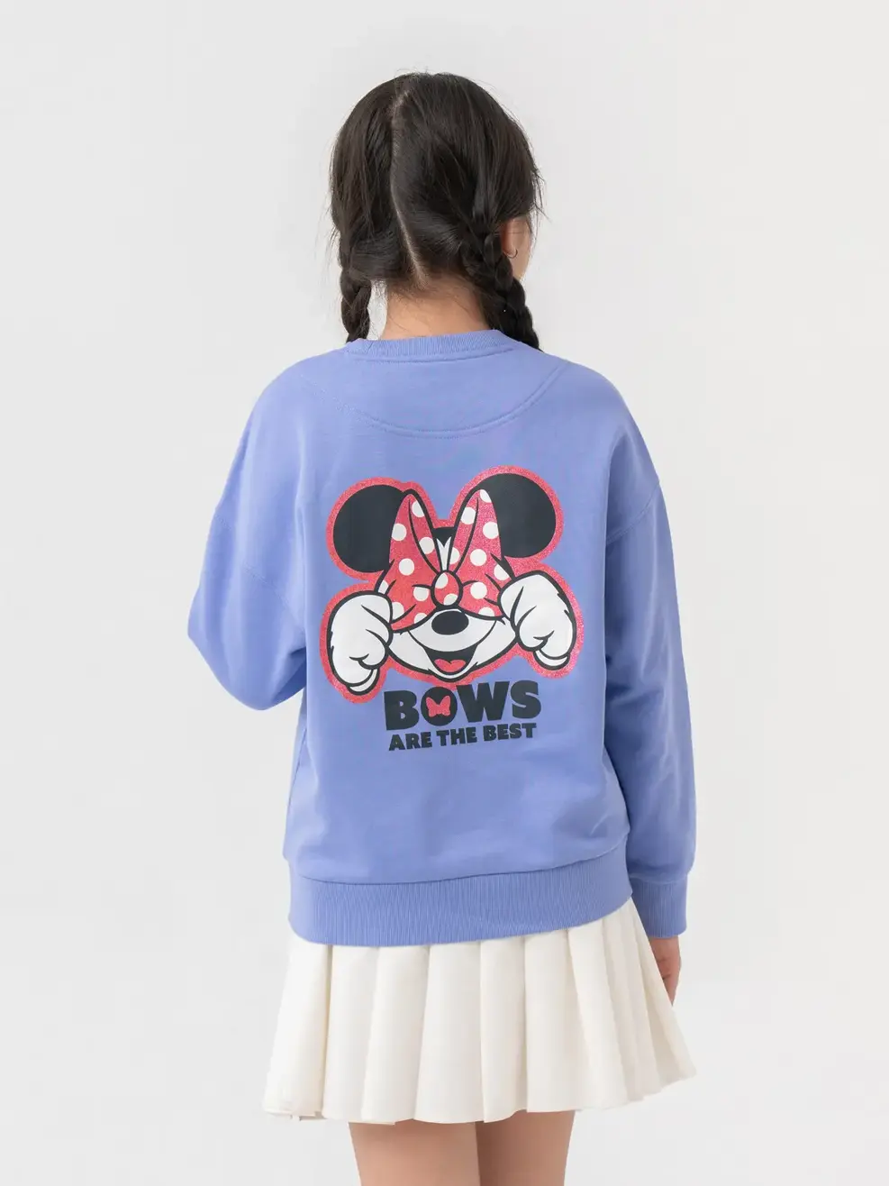 Áo Dài Tay Kid Happy Face Minnie - Tím - 10