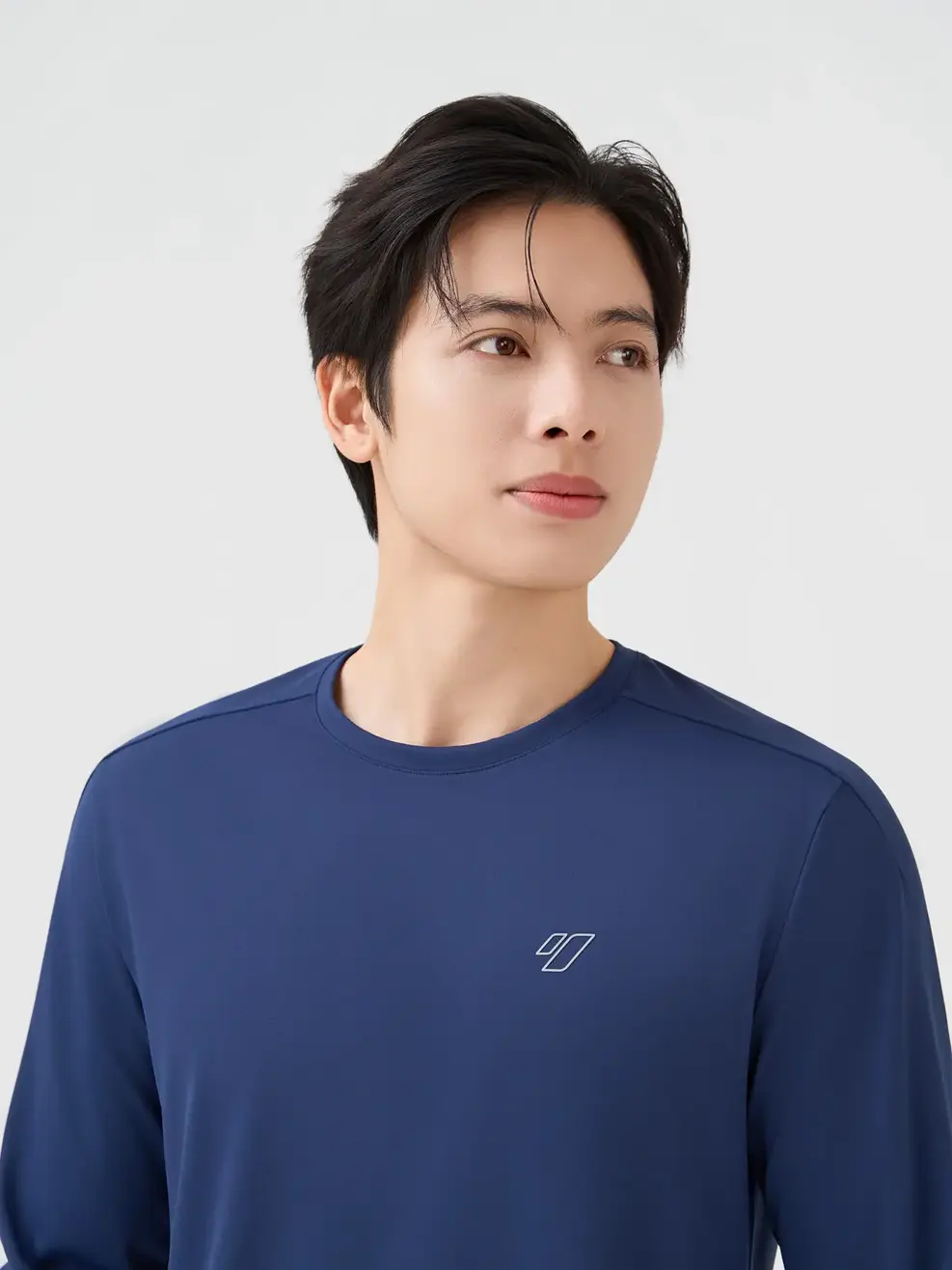Áo Phông Nam Dài Tay Thể Thao Chiết Ly - Tím Than 009 - XL