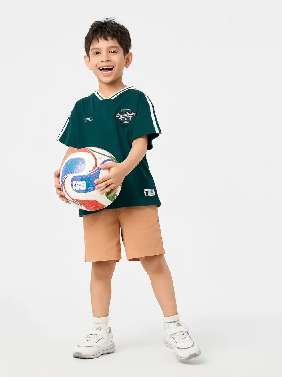 Áo Phông Cổ Tim Dream Team - Xanh lá 042 - 98