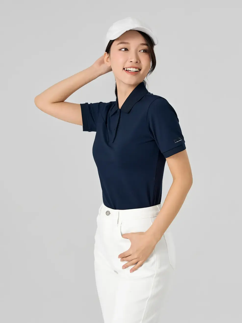 Polo Nữ Yody Sport Run For Health - Tím than - S