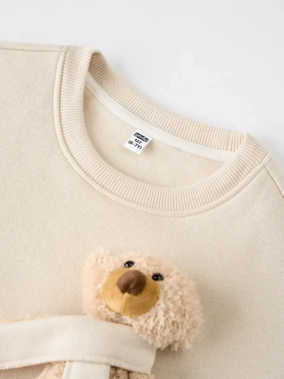 Áo Nỉ Gấu - Be 026 - 110