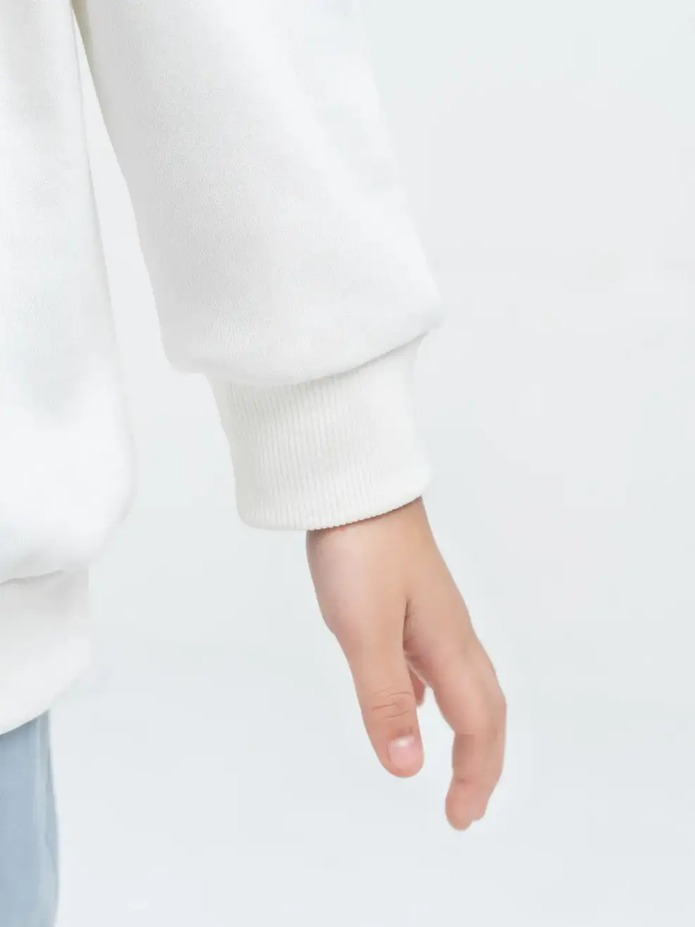 Áo nỉ trẻ em in MARS - Trắng - 2