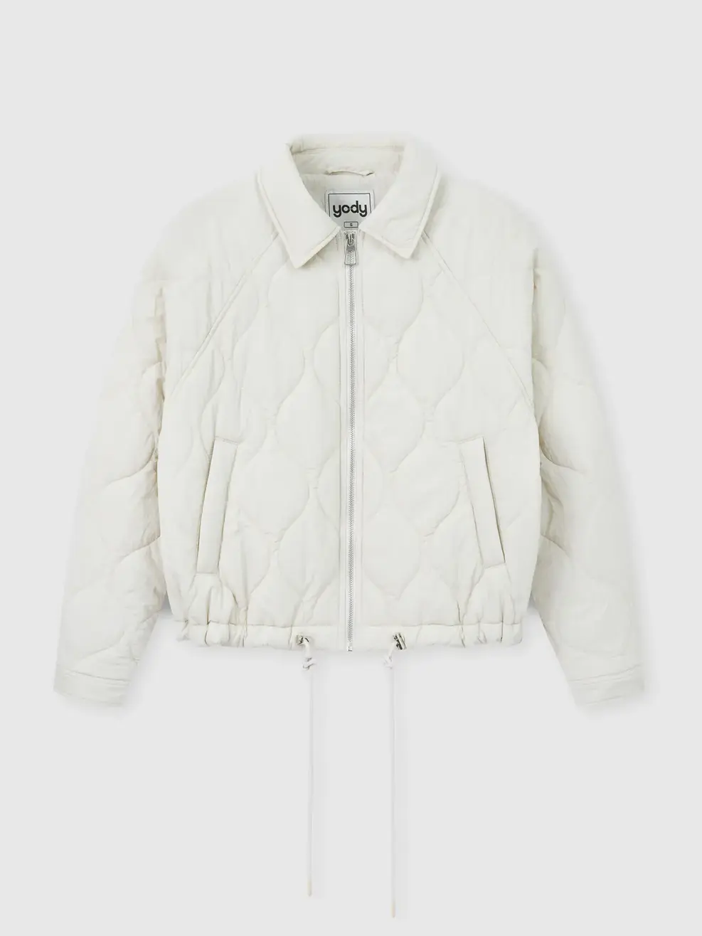 Áo Phao Nữ Bomber Cổ Bẻ - Xám 218 - S
