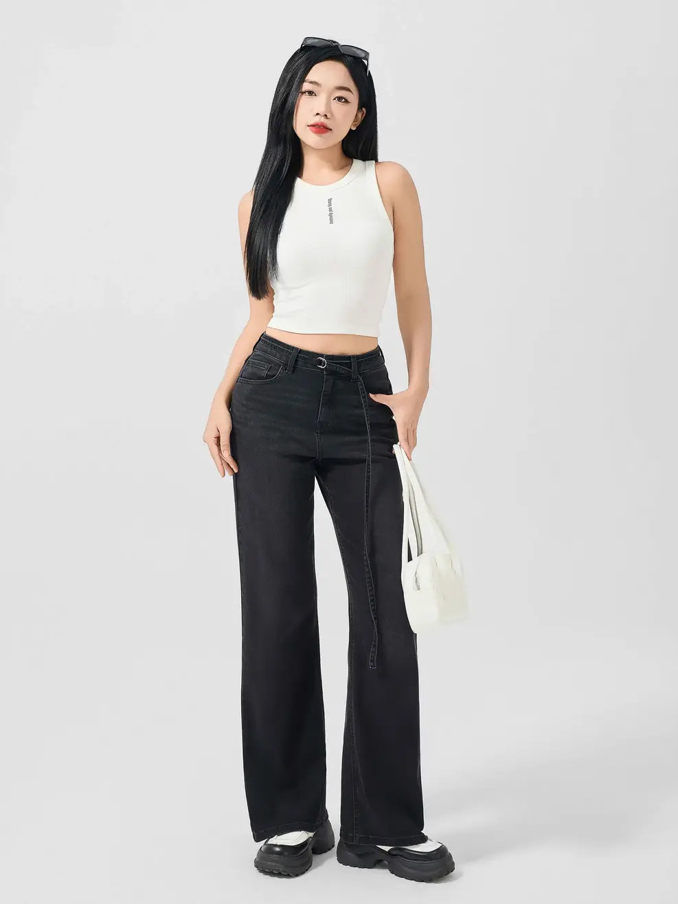 ÁO NỮ BA LỖ YOUNG DYNAMIC - Trắng - M