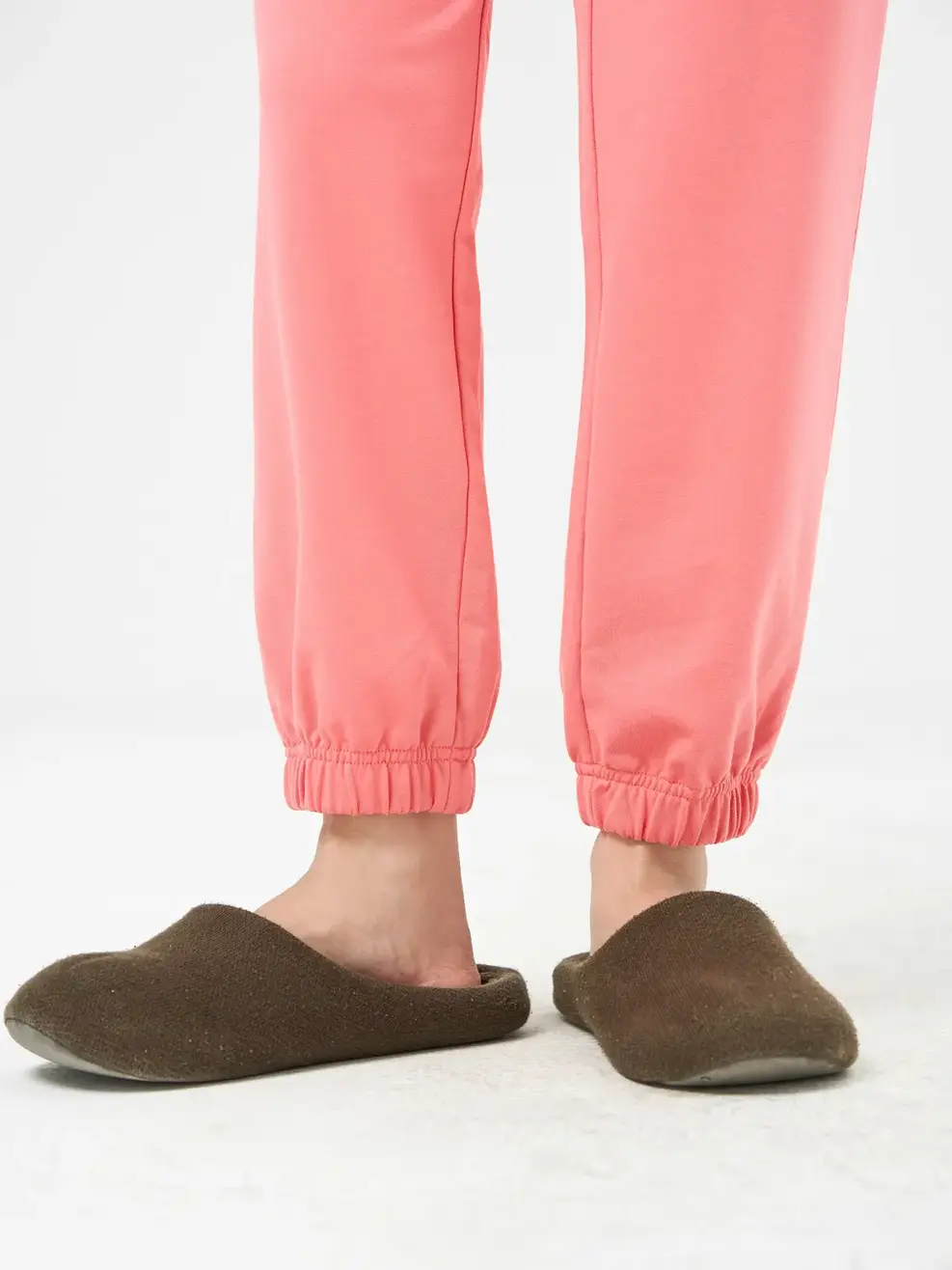 Bộ Đông Nữ Phối Áo Kẻ - Hồng - S