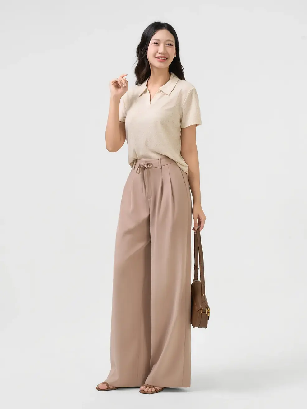 Quần Dài Suông Dây Rút Eo Súp Kép - BEE 004 - M