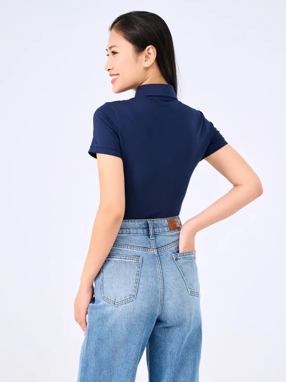 Polo Nữ Gia Đình - Navy - M