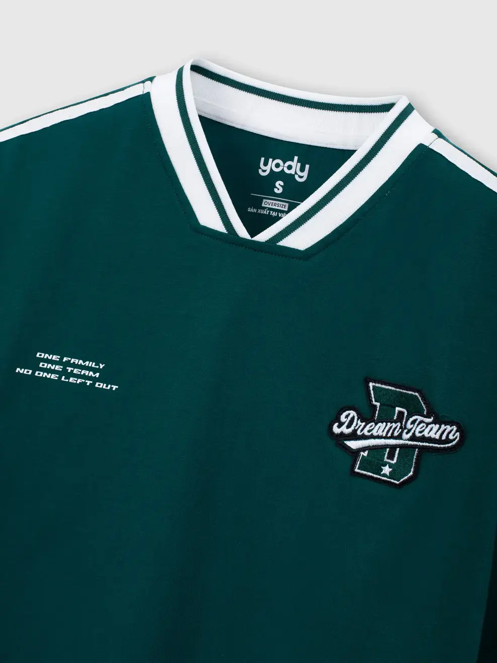 Áo Phông Cổ Tim Dream Team - Xanh lá 042 - S