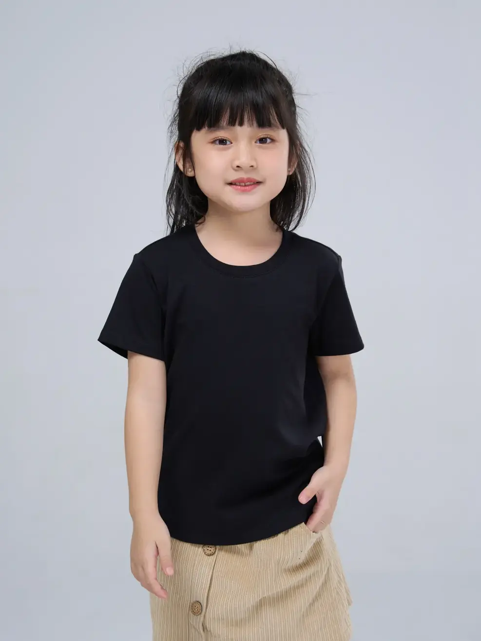 Áo kid nhỏ LOGO YODY - Đen - 4