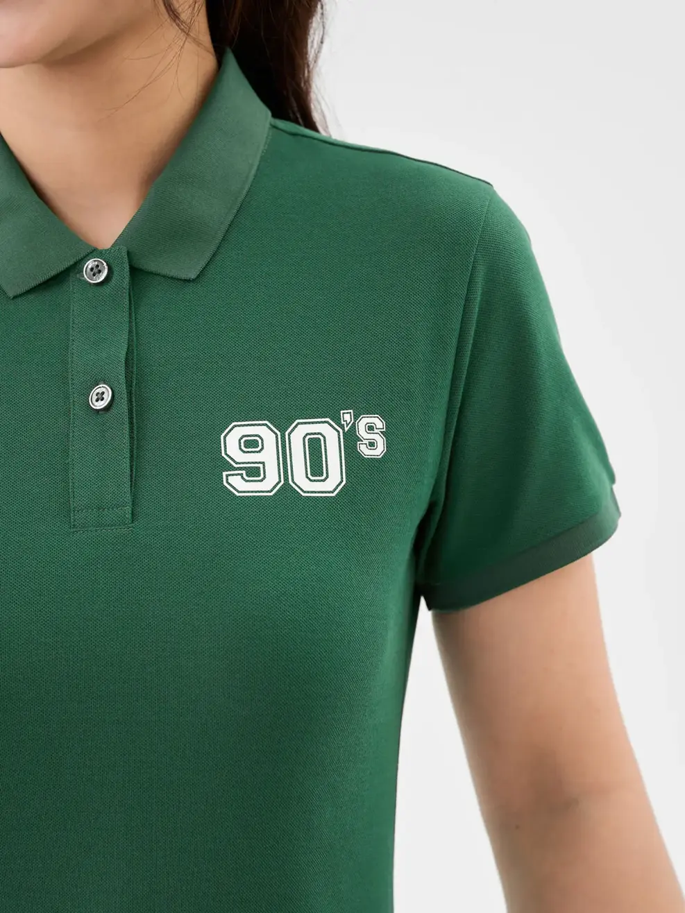 Đầm Polo Nữ Sorona In Số 90 - Xanh Lá - S
