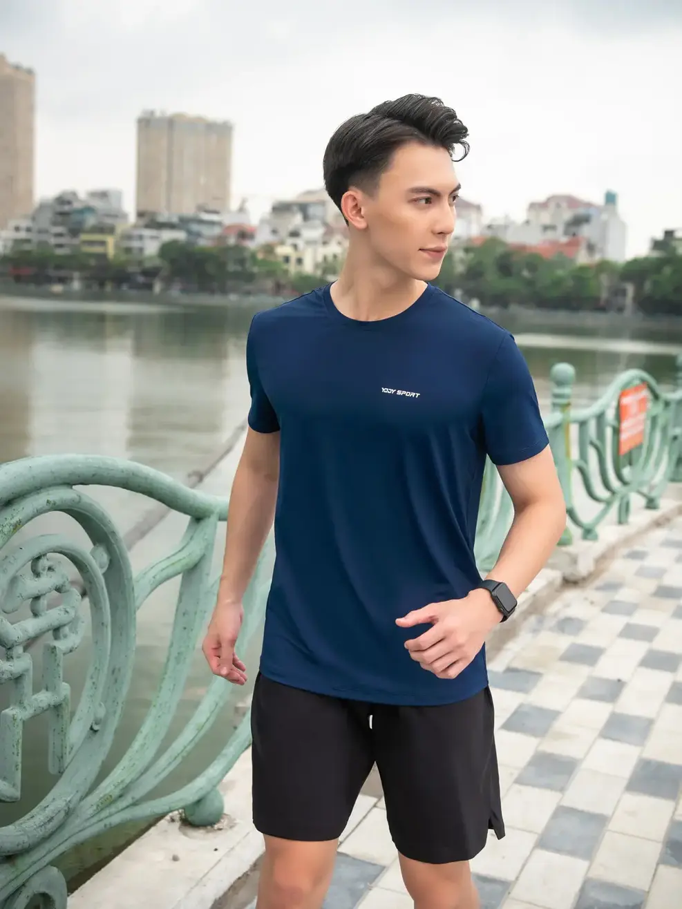 T-shirt thể thao nam perform ance 2 - Navy - M