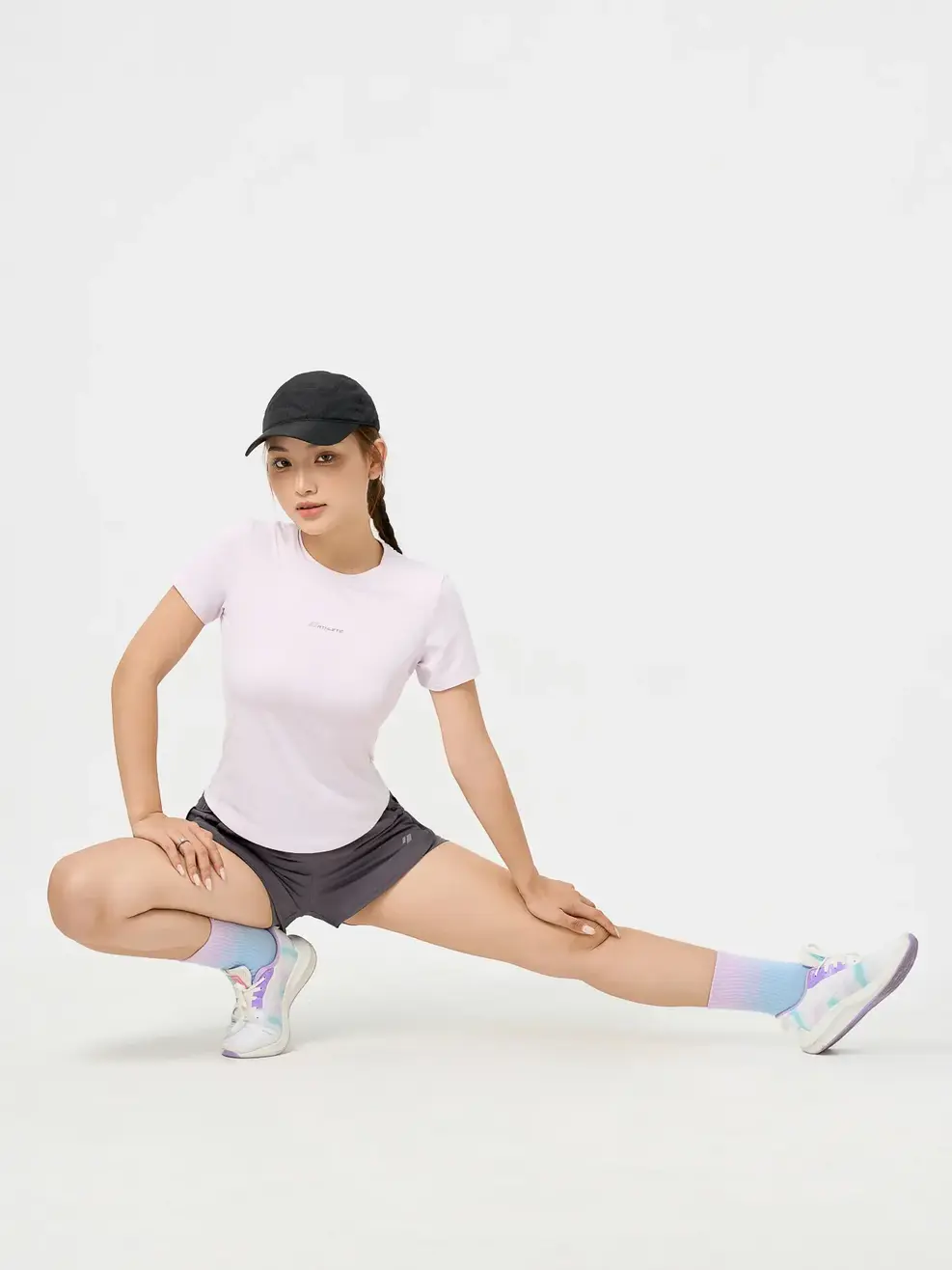 Quần Shorts Thể Thao Siêu Nhẹ 2 Lớp - Than chì 002 - S