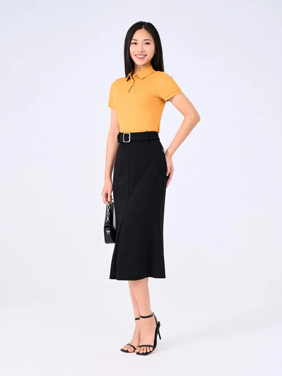 Polo Nữ Gia Đình - Vàng - S