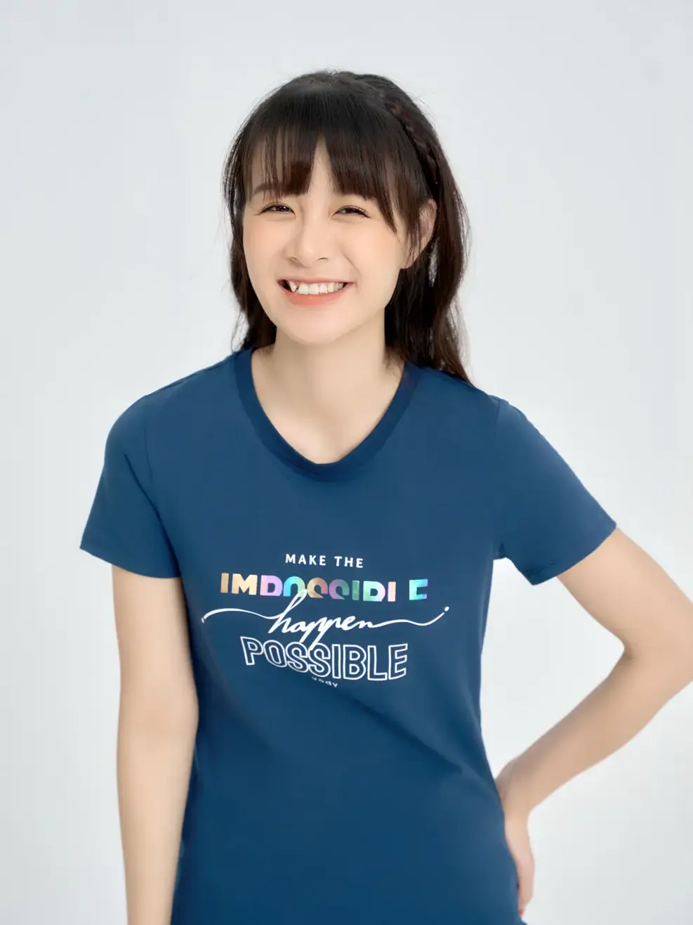 Bộ nữ in posible - Tím than - S