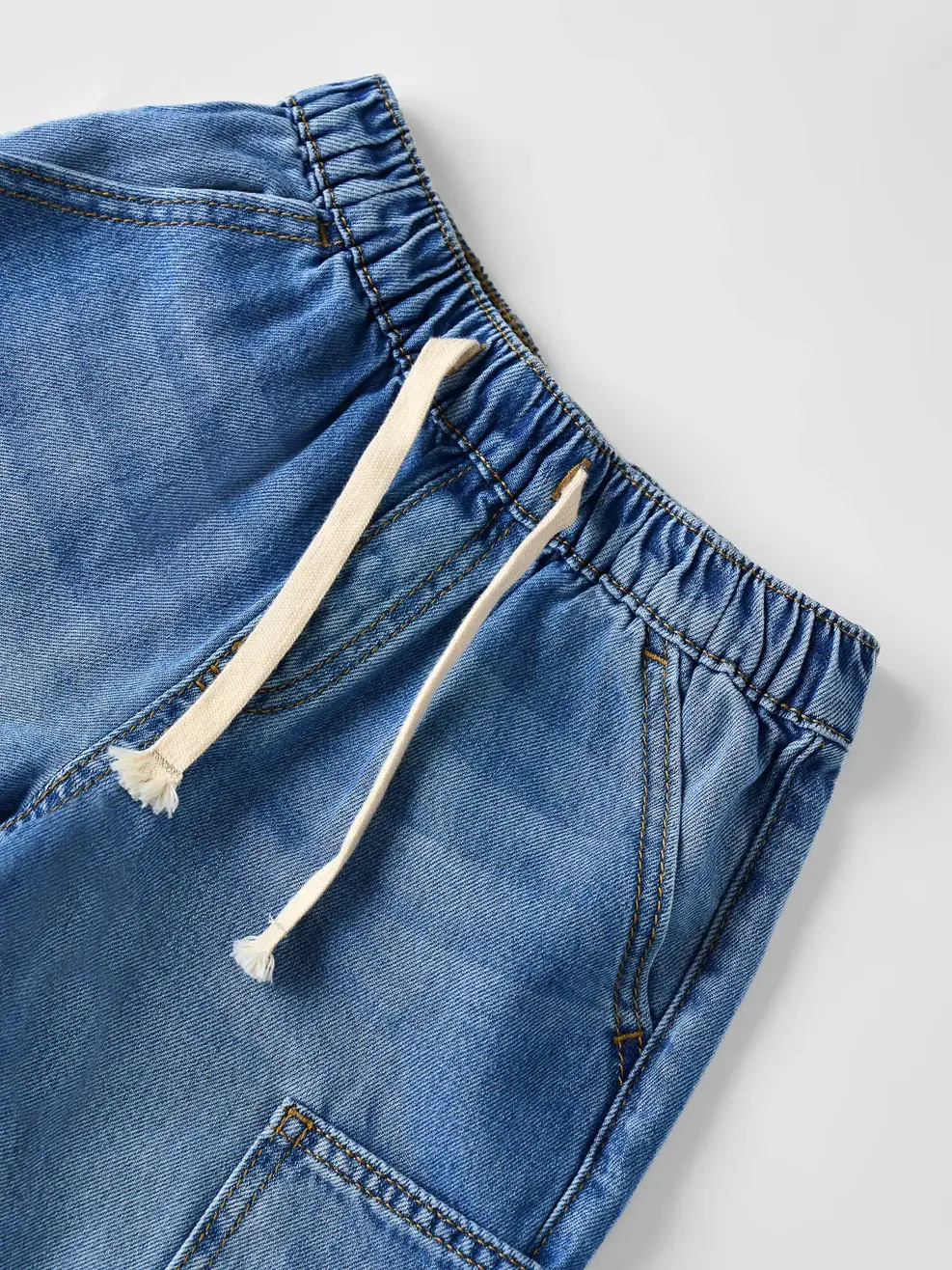 Quần Short Jeans Kid Cơ Bản - Màu chàm 001 - 110