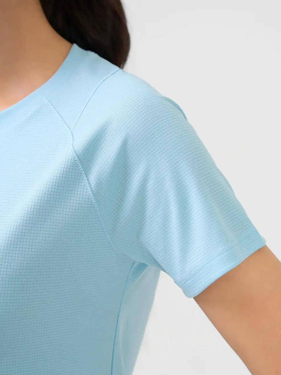 Áo Phông Thể Thao Siêu Nhẹ Đuôi Tôm - xanh trời 008 - S