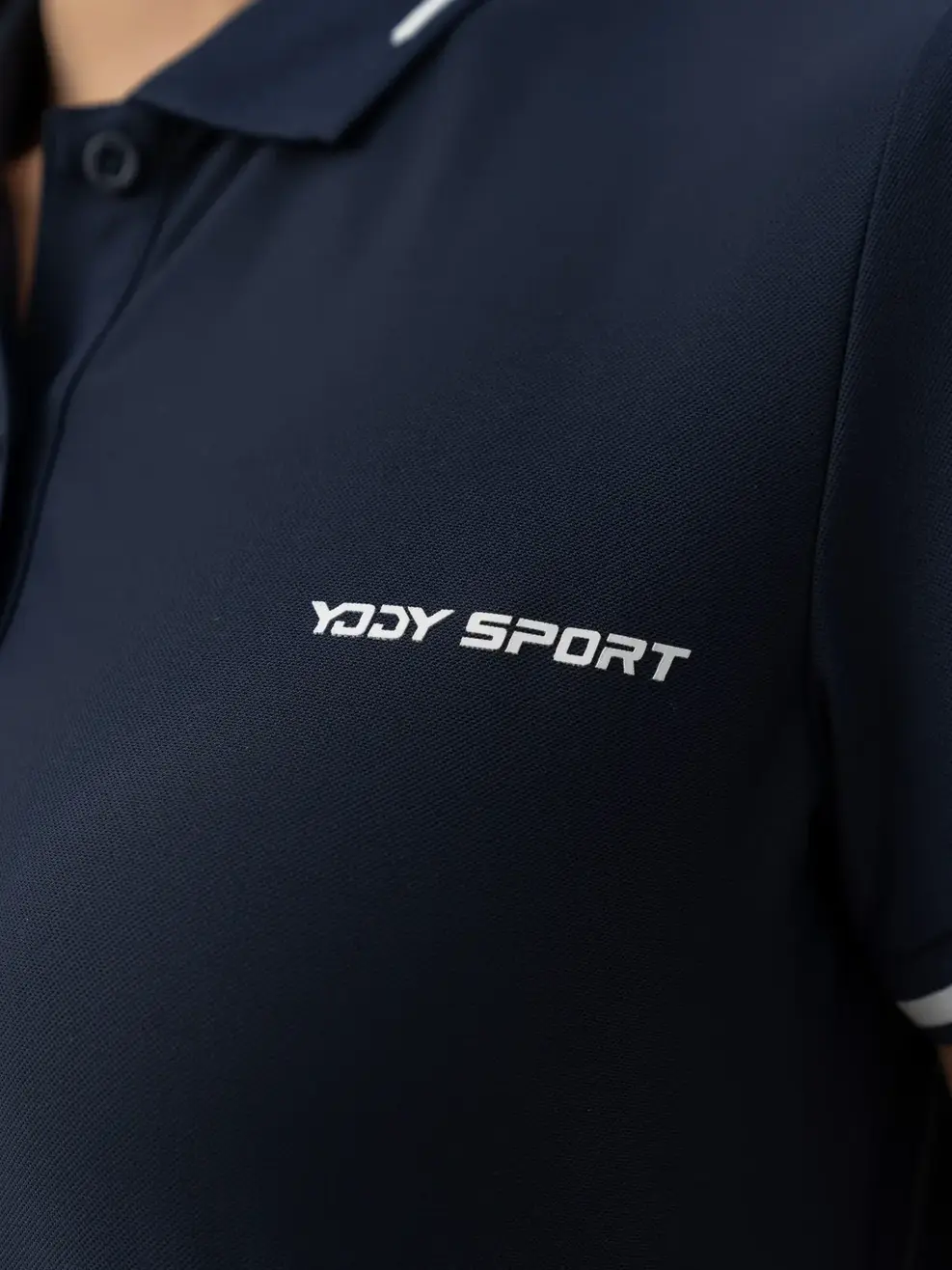 POLO THỂ THAO NỮ PHỐI LÉ NỔI BẬT - Tím than - S