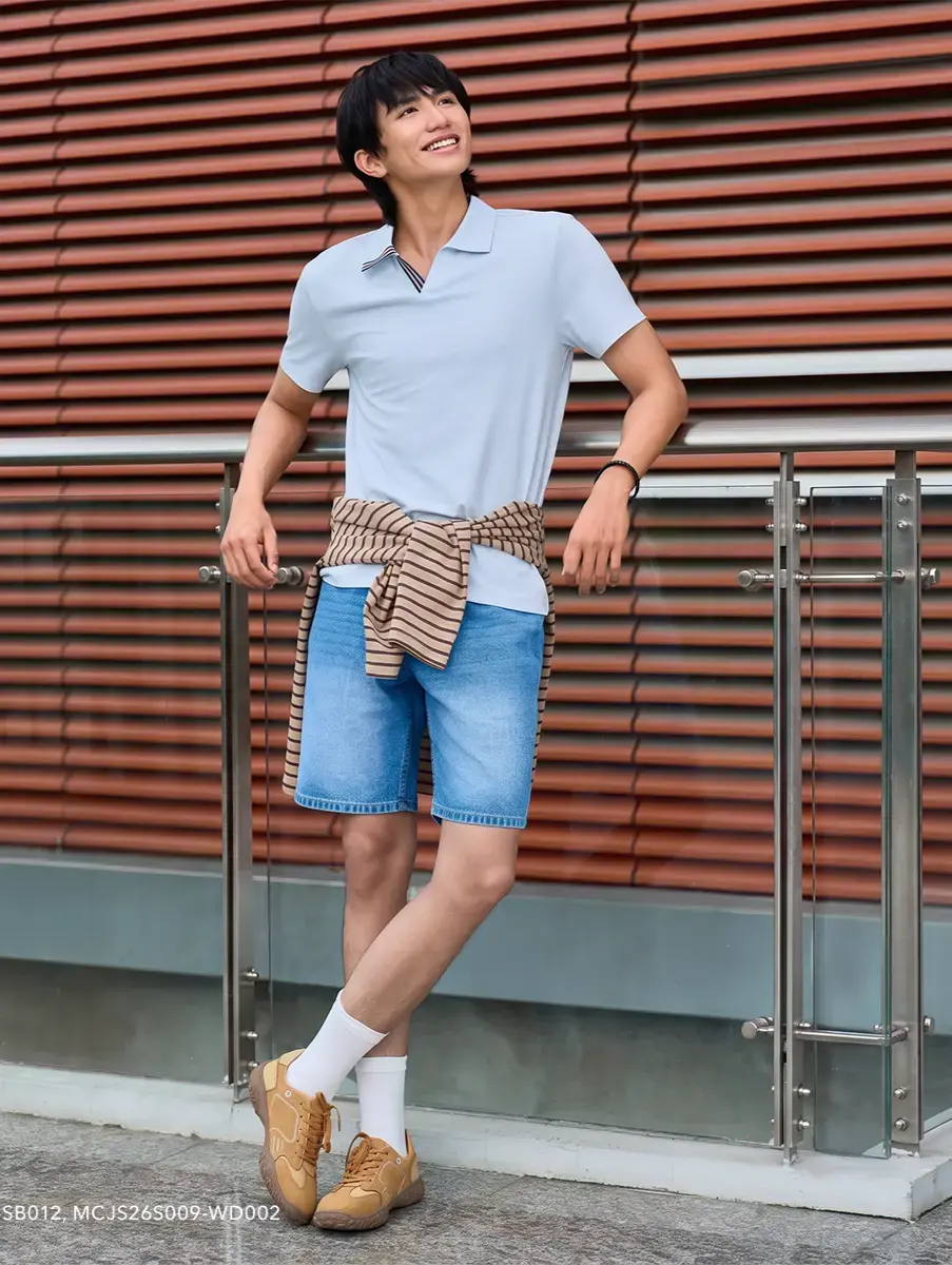 Quần Short Jeans Regular Indigo - Màu chàm 002 - 28