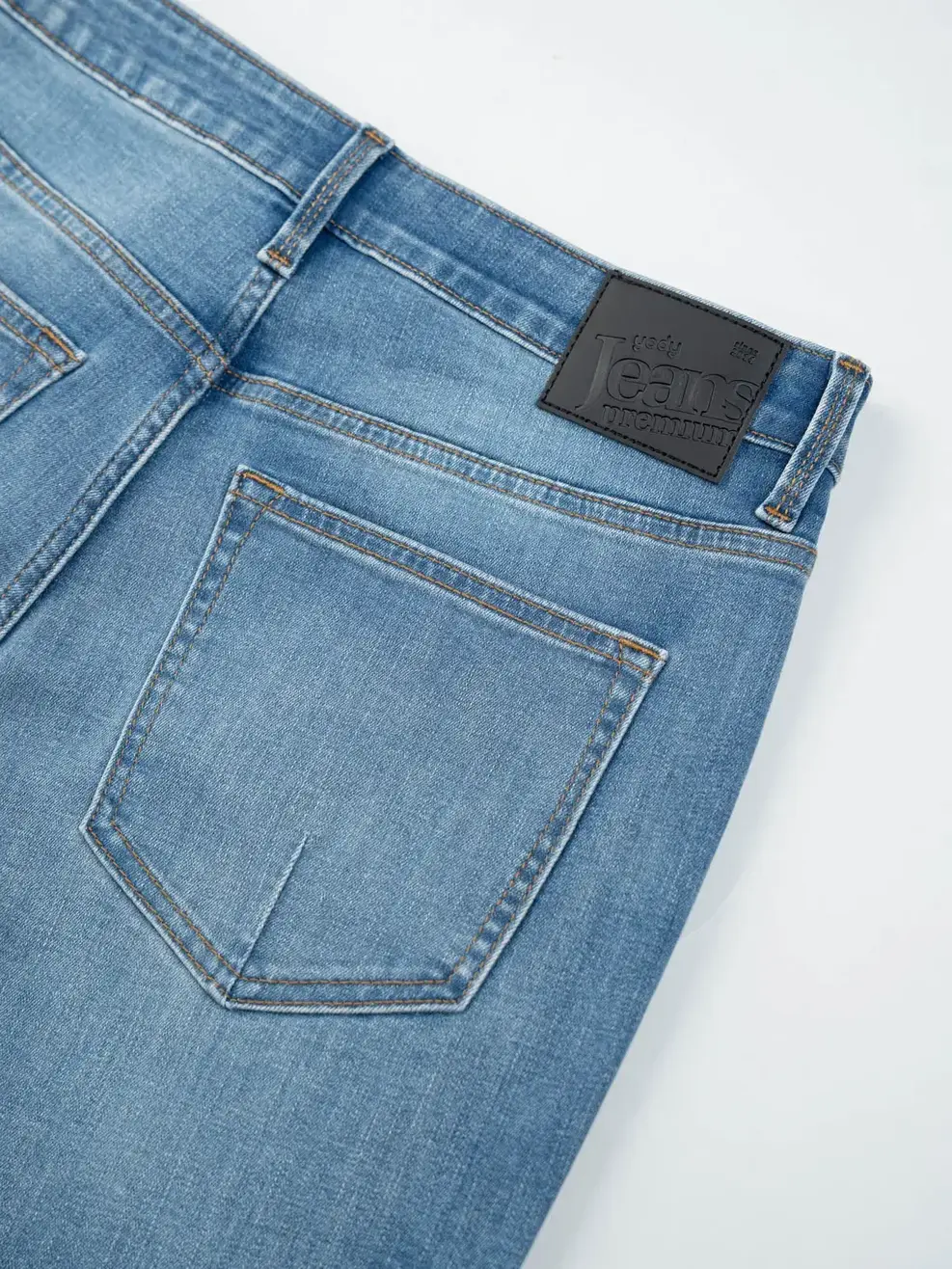 Quần Jeans Nam Slim Fit Poly Indigo ( QJM7057 ) - Màu chàm 002 - 28