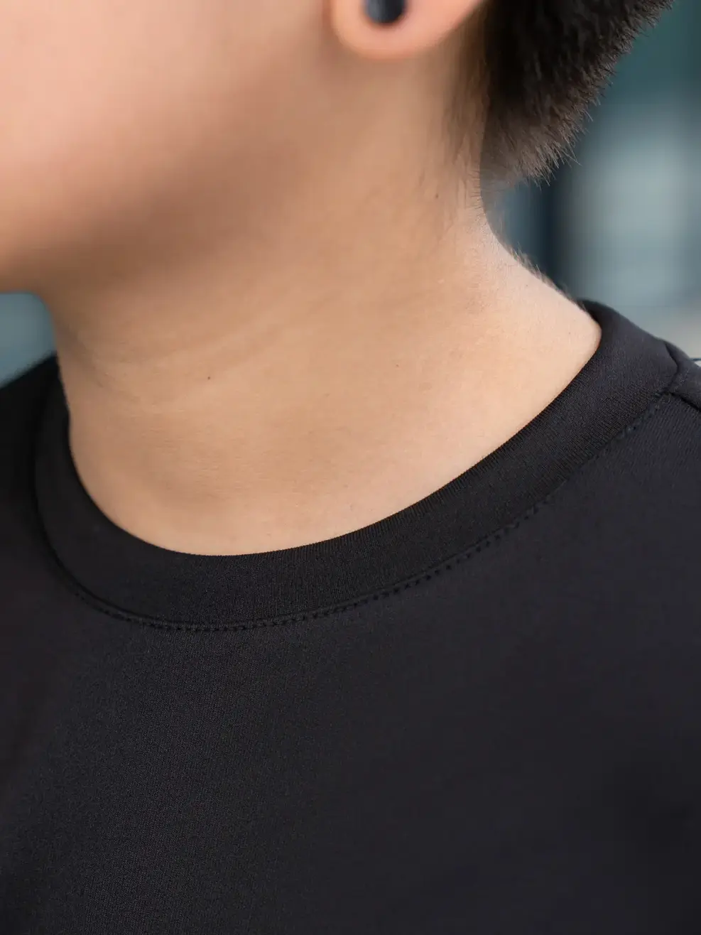 Bộ đồ thể thao trẻ em in sọc - Đen - 8