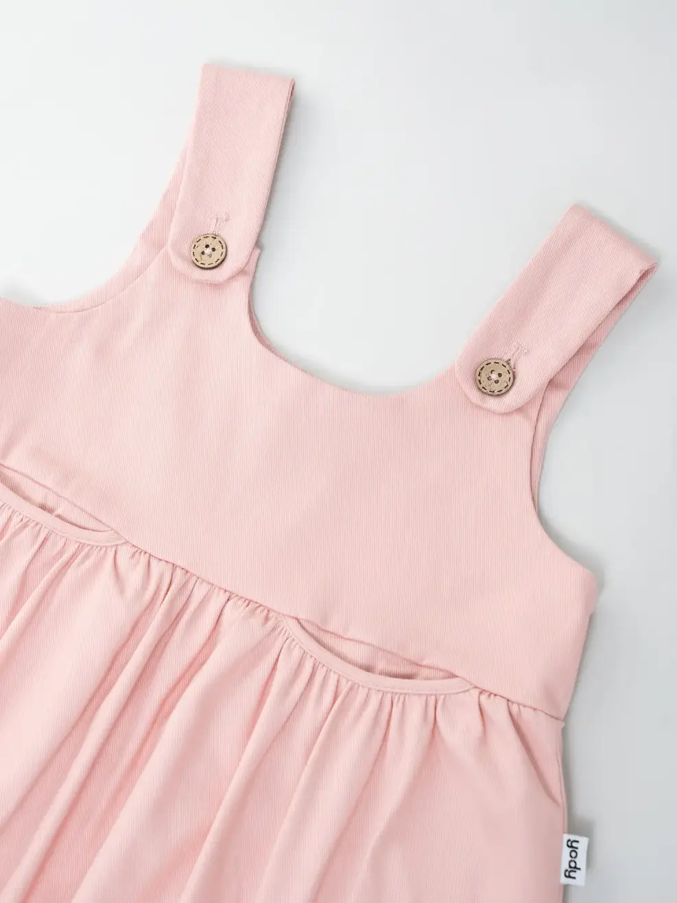 Váy Đông Trẻ Em Yếm Hai Dây - Hồng - 2-3