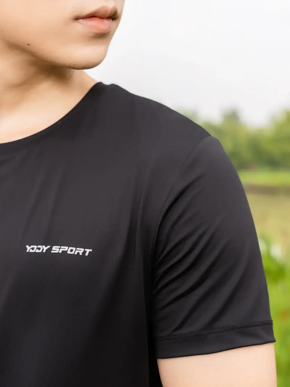 bộ đồ nam running - Đen - M